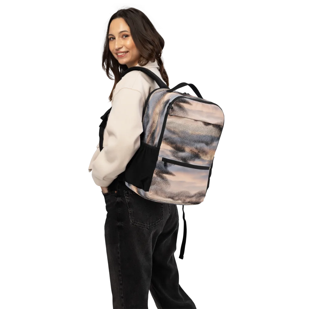 Cloudscape Nocturne on Utility Backpack — Back