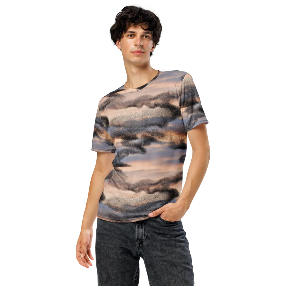 Cloudscape Nocturne on Men's Crew Neck T-Shirt — Front