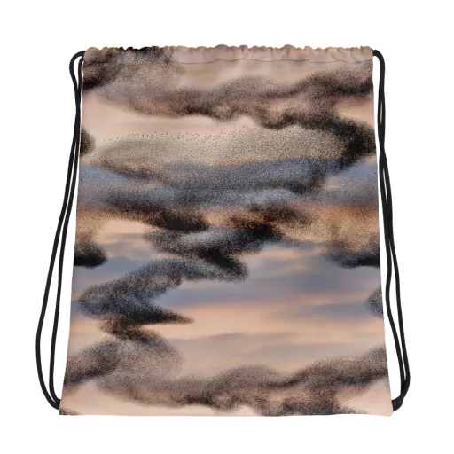 Cloudscape Nocturne on a Drawstring Bag