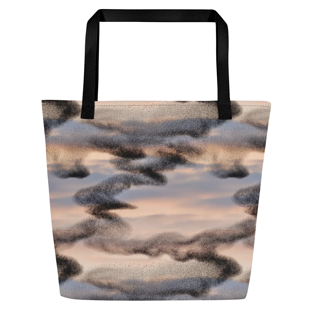 Cloudscape Nocturne on Large Tote Bag W/ Pocket — Front