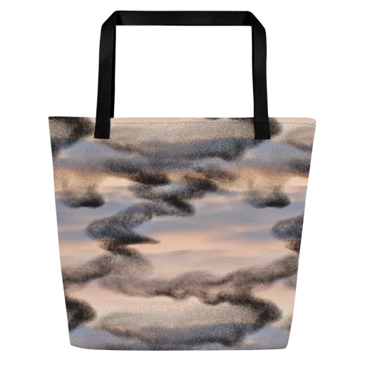 Cloudscape Nocturne on a Large Tote Bag W/ Pocket