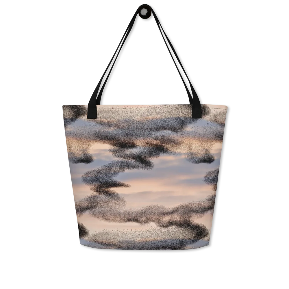 Cloudscape Nocturne on Large Tote Bag W/ Pocket — Front