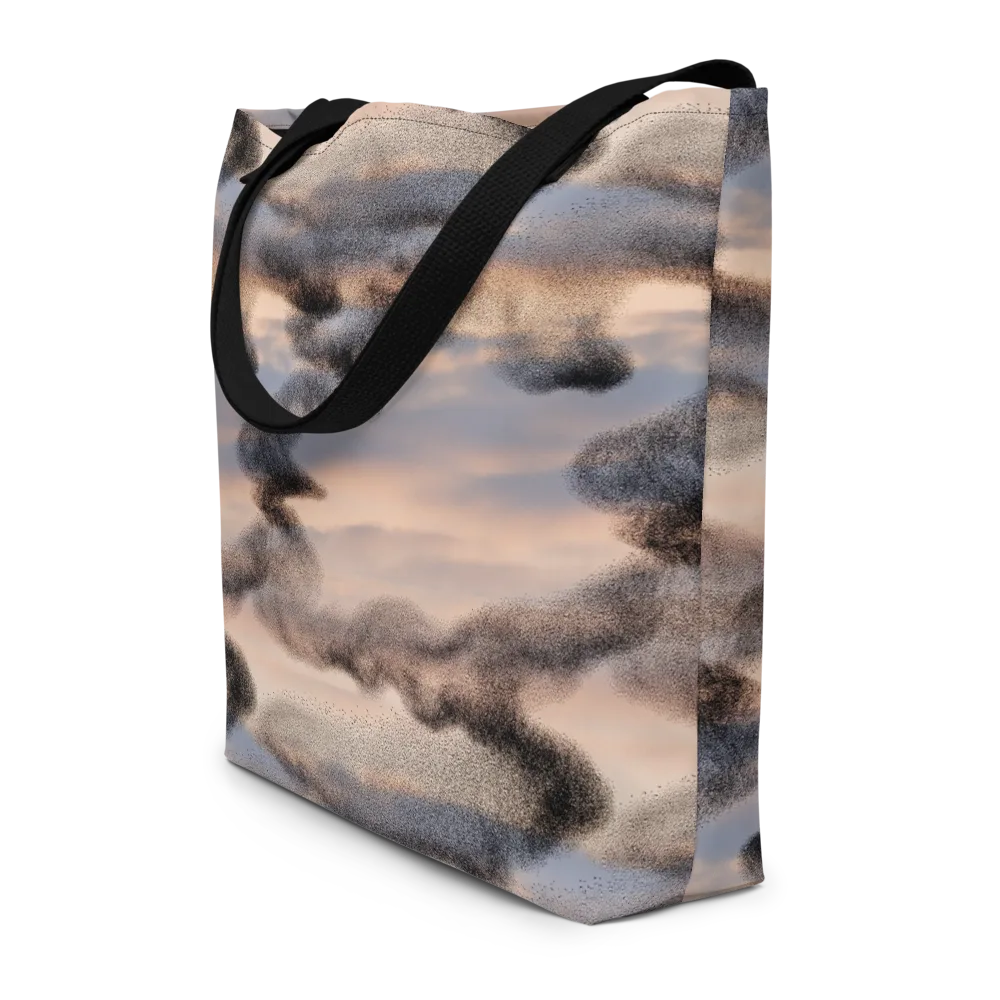 Cloudscape Nocturne on Large Tote Bag W/ Pocket — Front