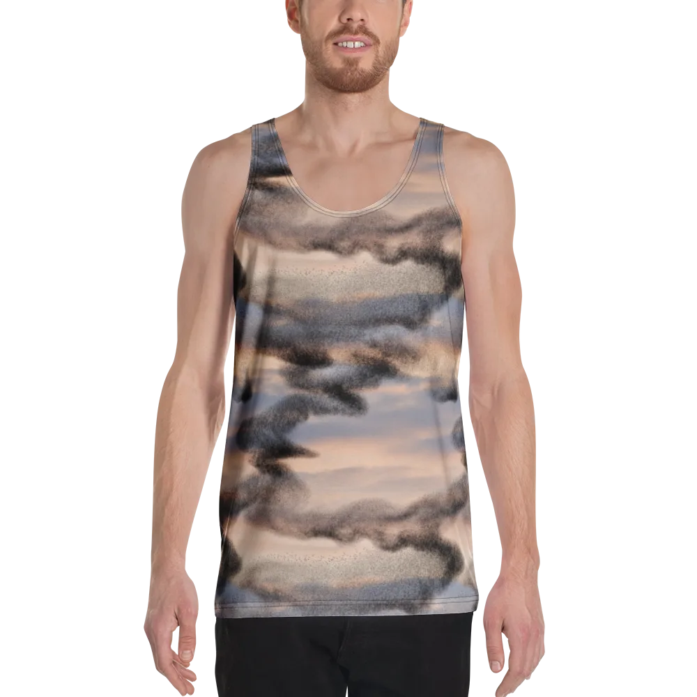 Cloudscape Nocturne on Men's Tank Top — Front