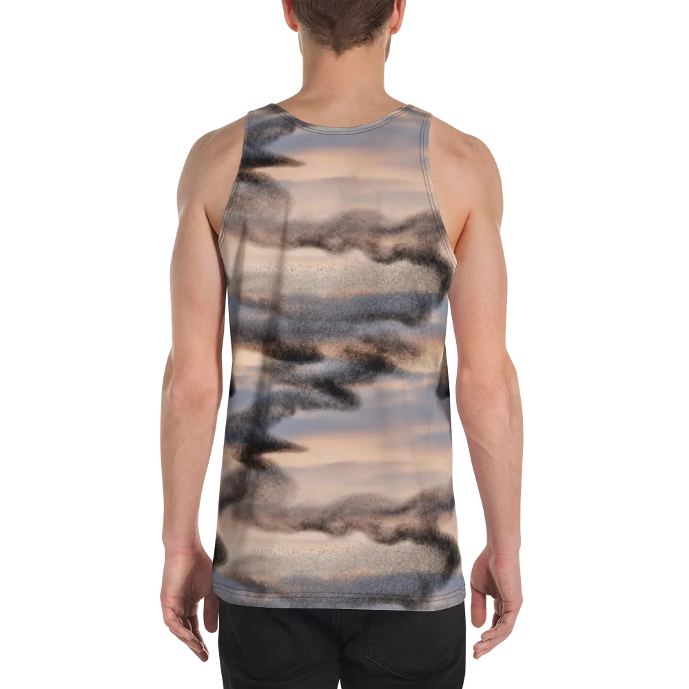 Cloudscape Nocturne on Men's Tank Top — Back