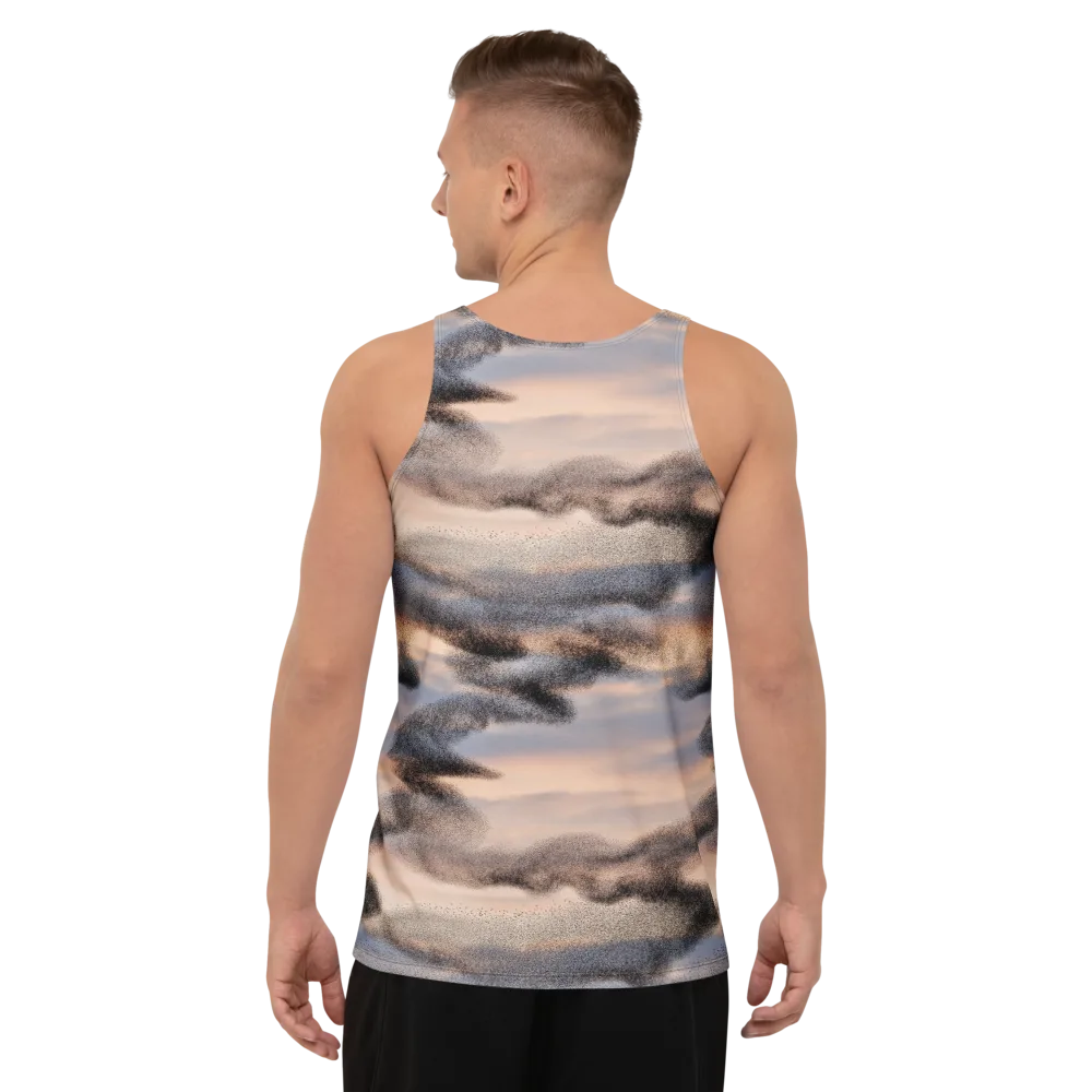 Cloudscape Nocturne on Men's Tank Top — Back
