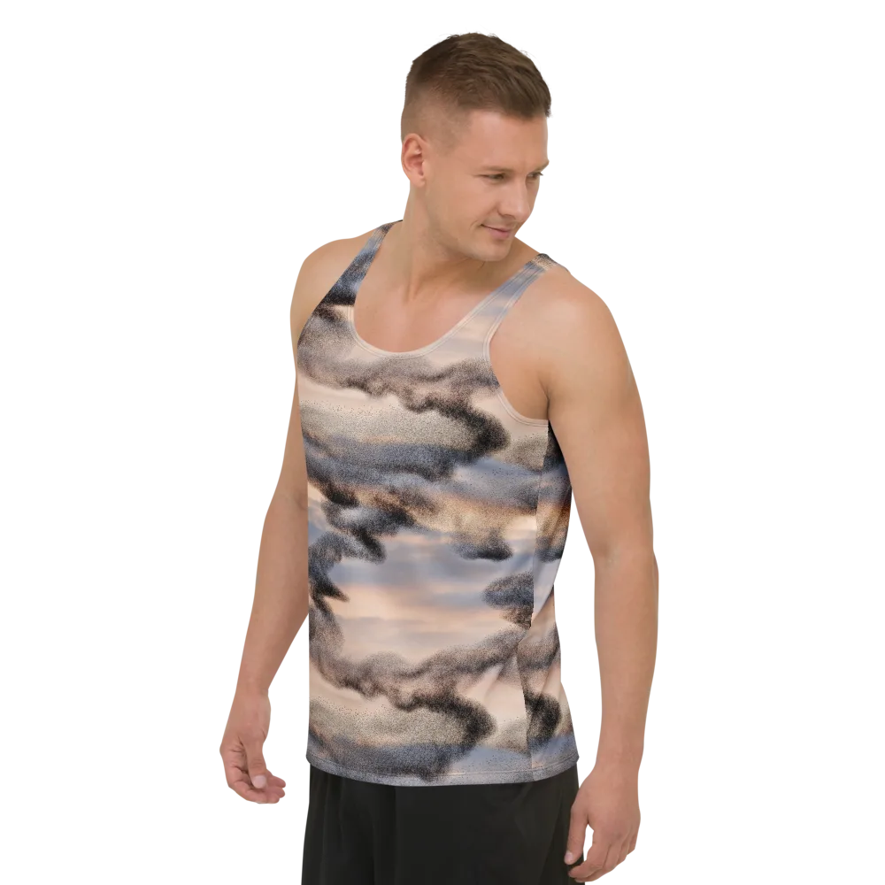 Cloudscape Nocturne on Men's Tank Top — Left Front