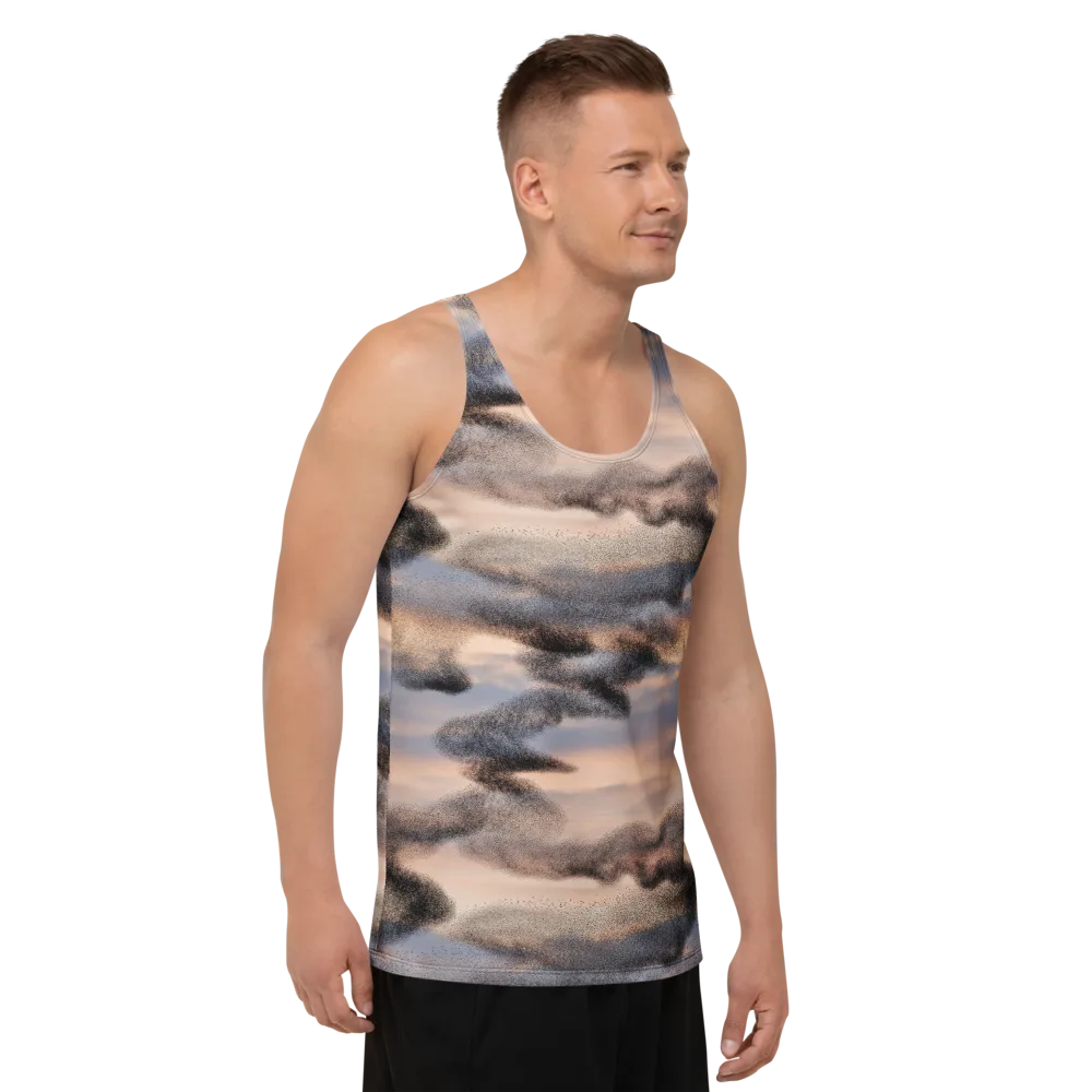 Cloudscape Nocturne on Men's Tank Top — Right Front