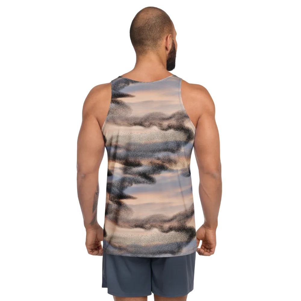 Cloudscape Nocturne on Men's Tank Top — Back