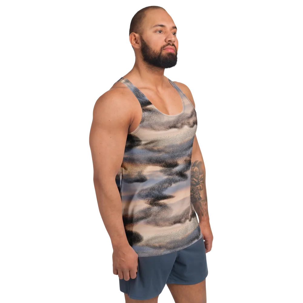 Cloudscape Nocturne on Men's Tank Top — Right Front