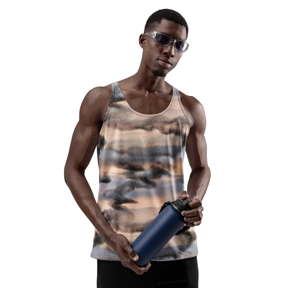 Cloudscape Nocturne on Men's Tank Top — Front