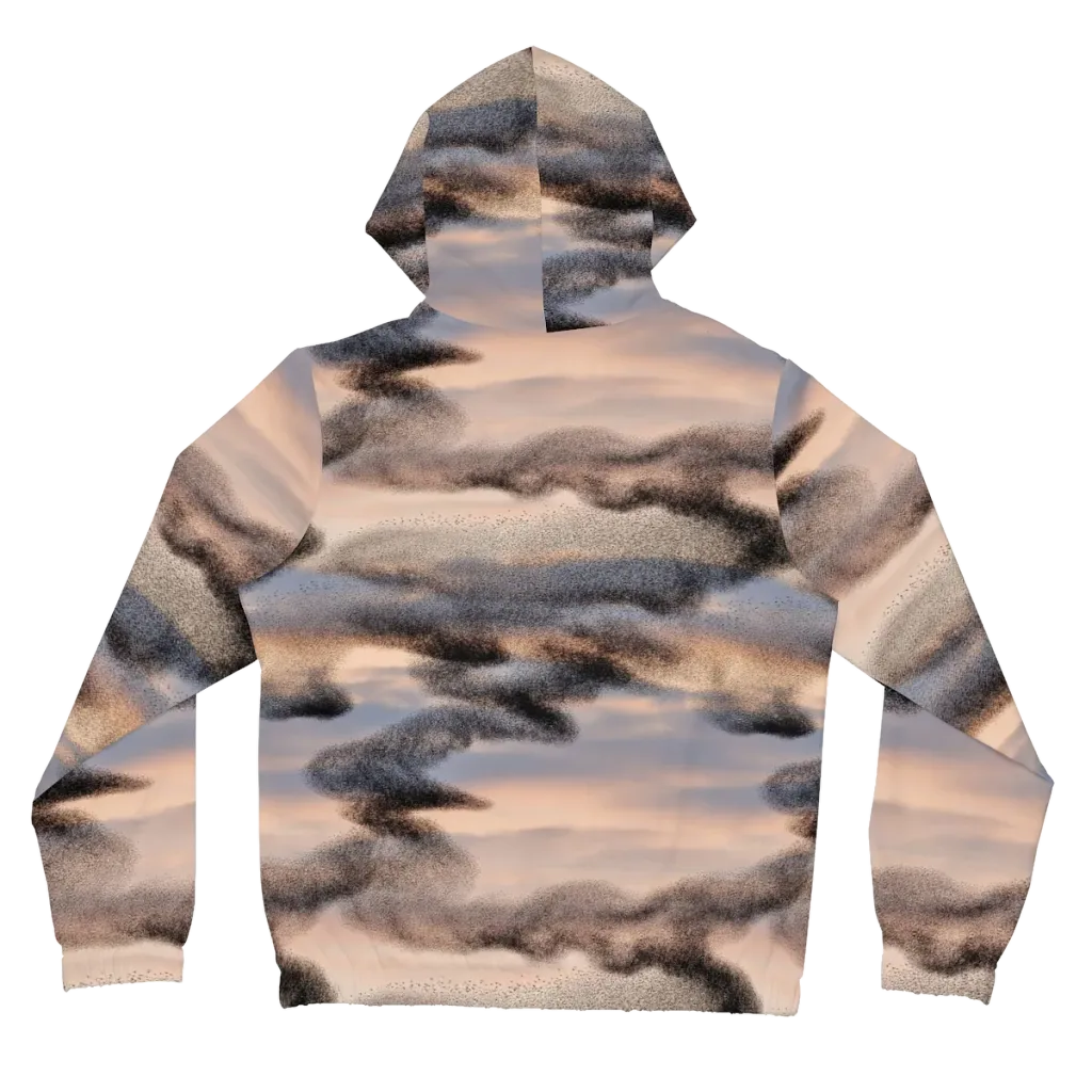 Cloudscape Nocturne on Women's Full-Zip Hoodie — Back