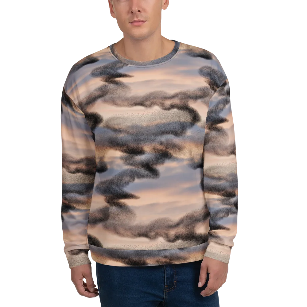 Cloudscape Nocturne on Sweatshirt — Front