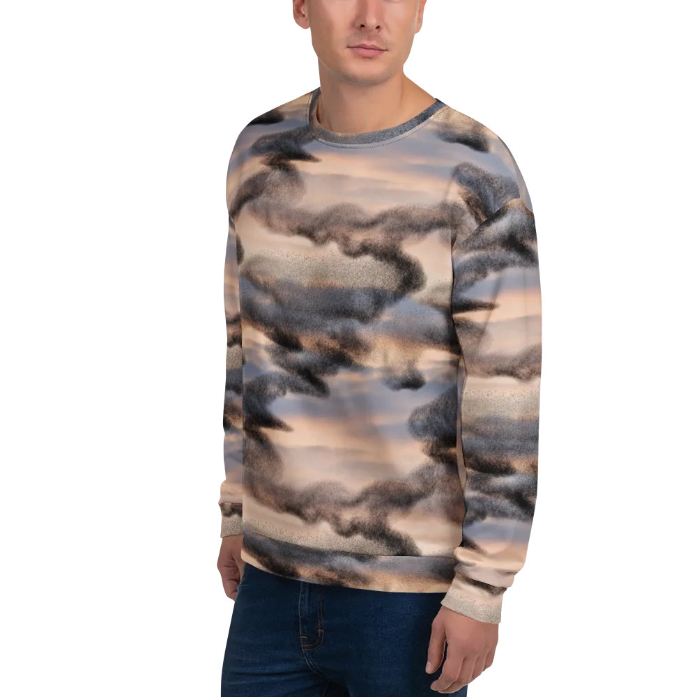 Cloudscape Nocturne on Sweatshirt — Left Front
