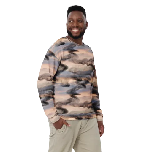 Cloudscape Nocturne on a Sweatshirt