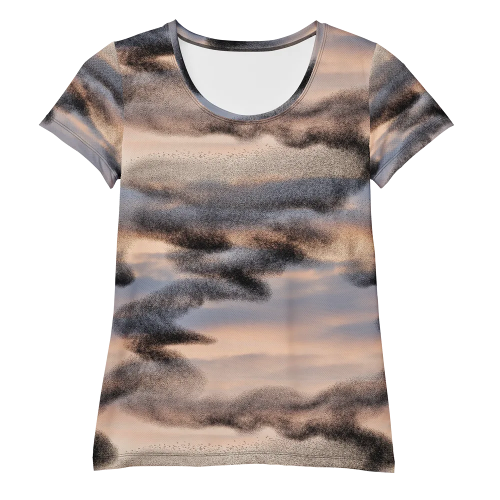 Cloudscape Nocturne on Women's Athletic T-Shirt — Front