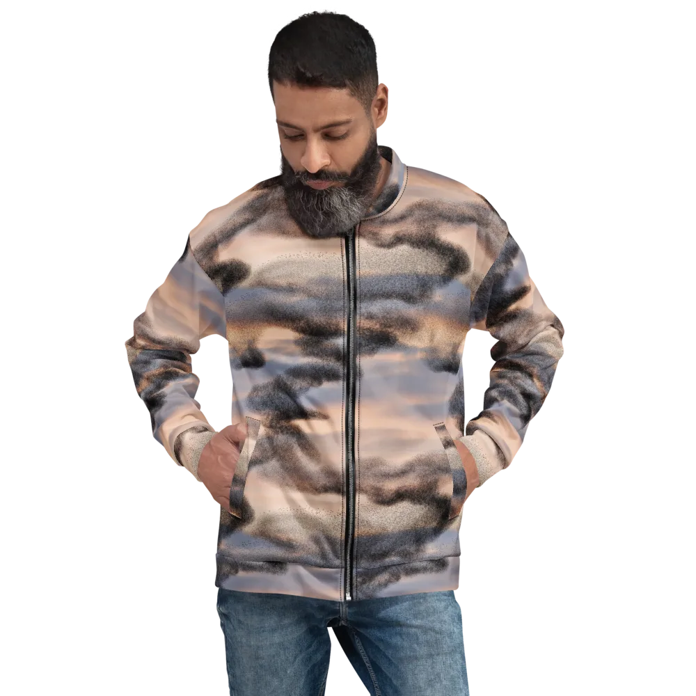Cloudscape Nocturne on Bomber Jacket — Front