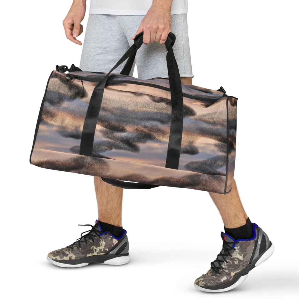 Cloudscape Nocturne on Duffle Bag — Front