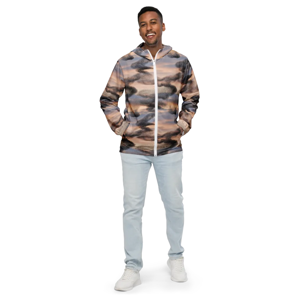 Cloudscape Nocturne on Men's Windbreaker — Front