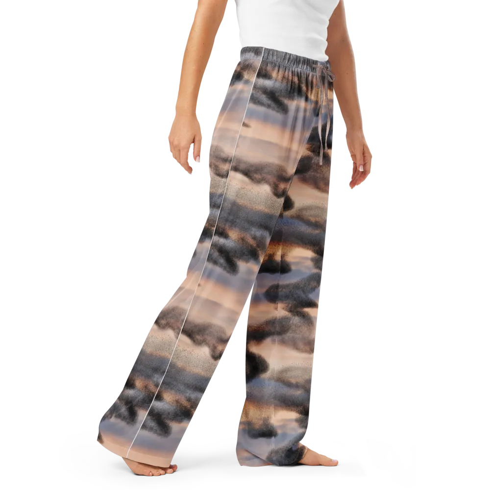 Cloudscape Nocturne on Women's Pajama Pants — Right Front
