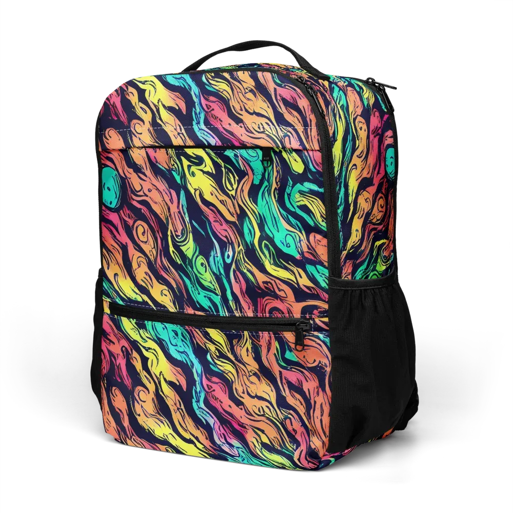 Neon Morphosis on Utility Backpack — Left Front