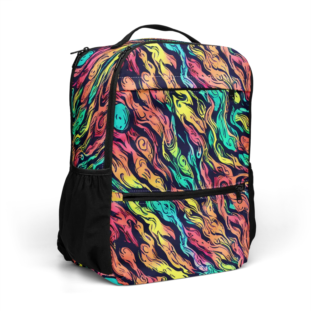 Neon Morphosis on Utility Backpack — Right Front