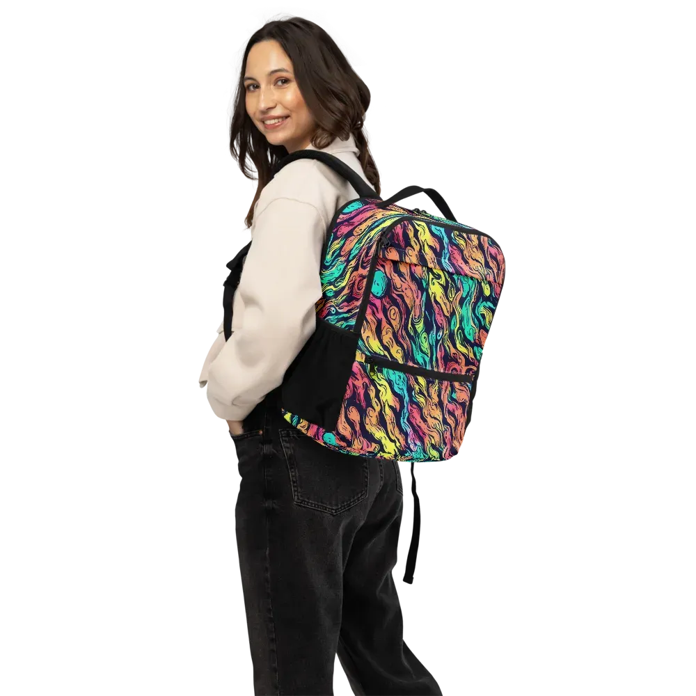 Neon Morphosis on Utility Backpack — Back