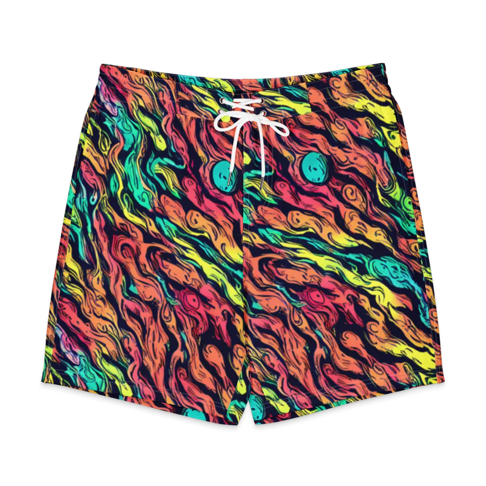 Neon Morphosis on Men's Board Shorts — Front
