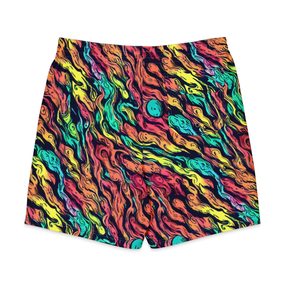 Neon Morphosis on Men's Board Shorts — Back