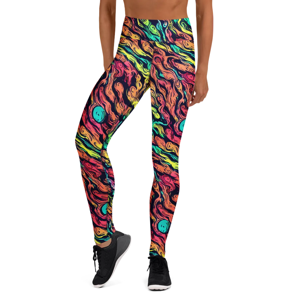 Neon Morphosis on Yoga Leggings — Front