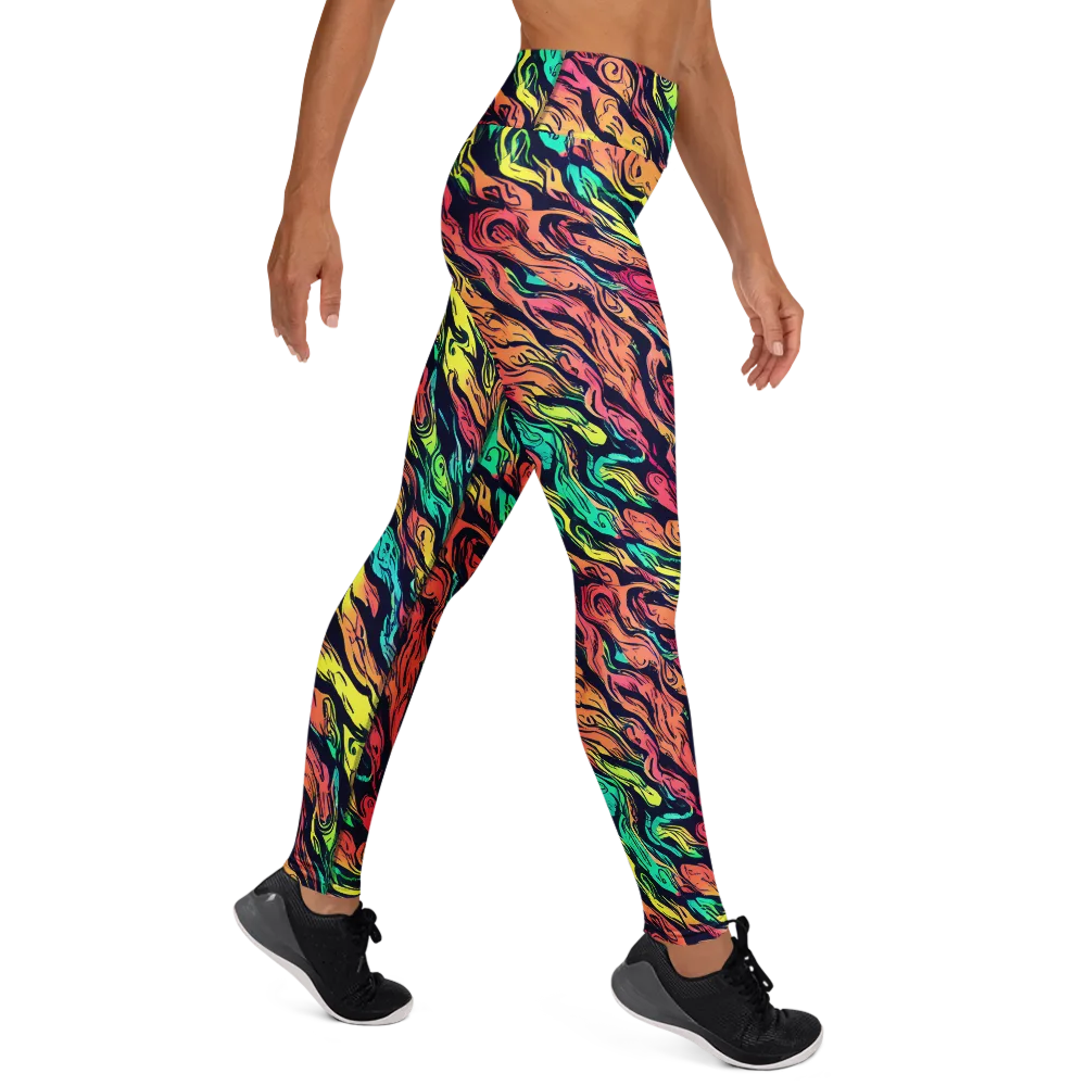 Neon Morphosis on Yoga Leggings — Right