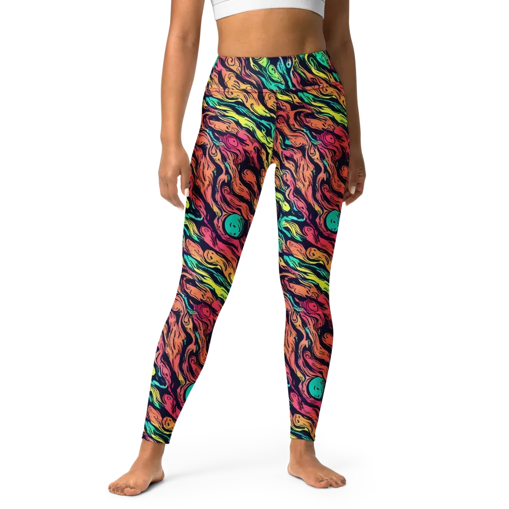 Neon Morphosis on Yoga Leggings — Front