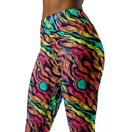 Neon Morphosis on a Yoga Leggings