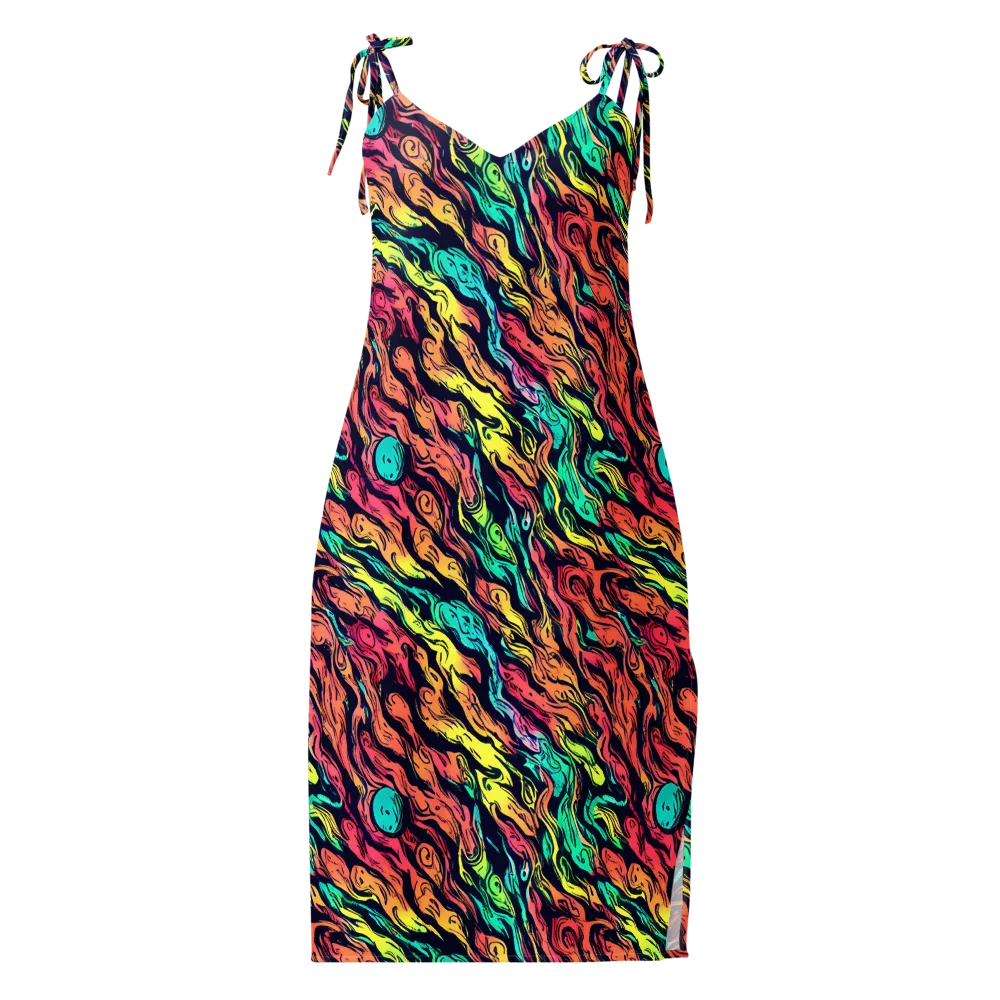 Neon Morphosis on Slip Dress — Front