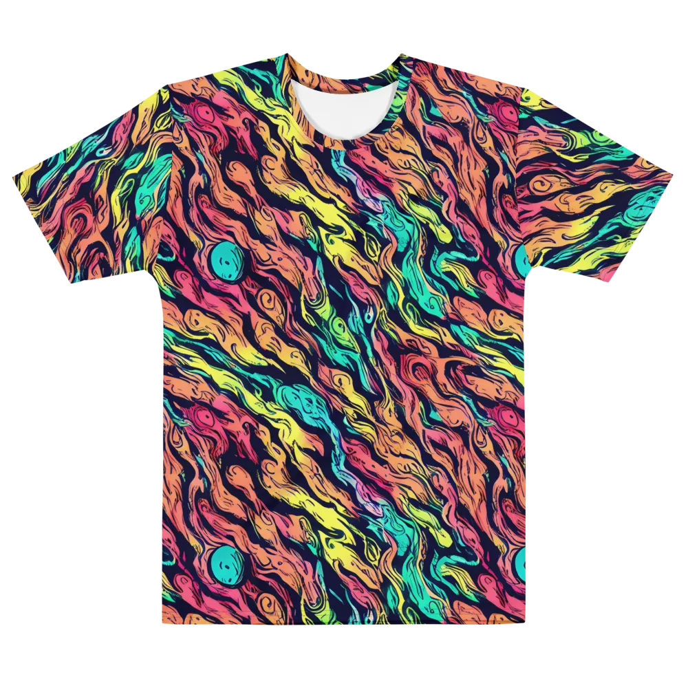 Neon Morphosis on Men's Cotton Crew Neck T-Shirt — Front