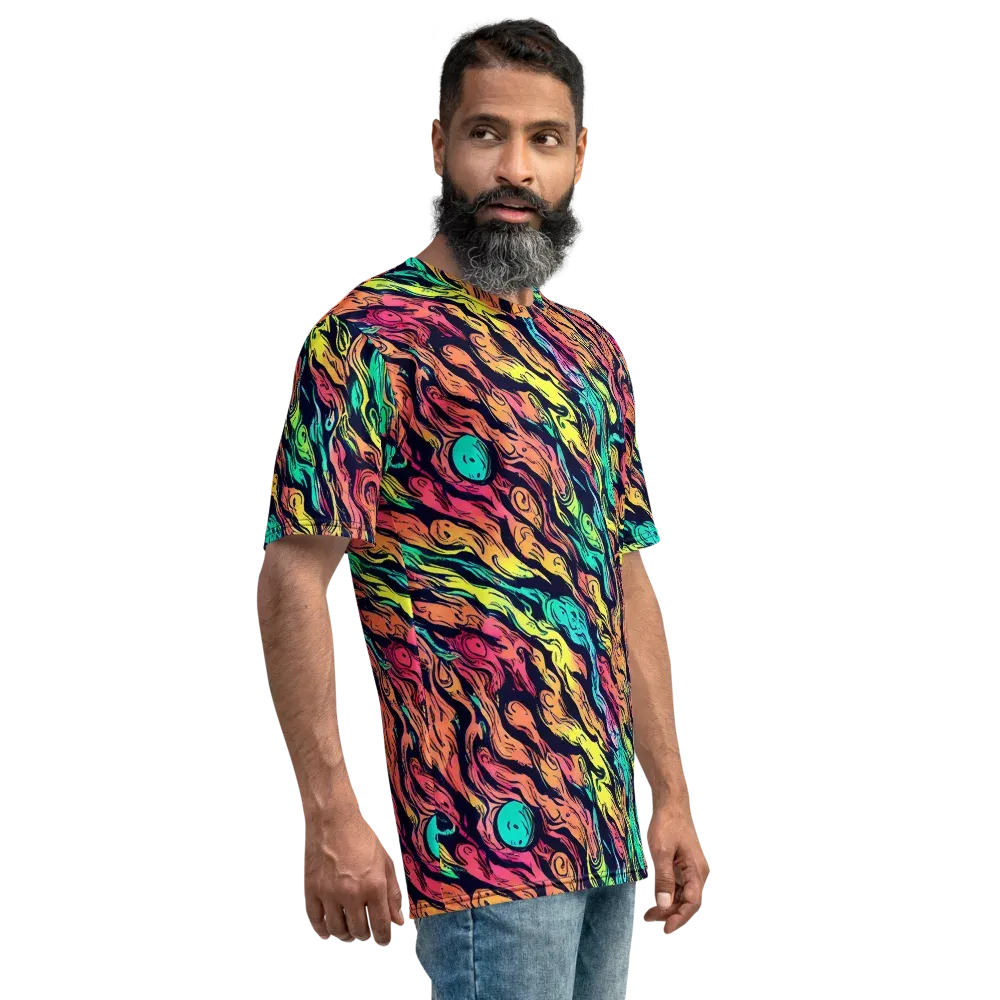 Neon Morphosis on Men's Crew Neck T-Shirt — Right