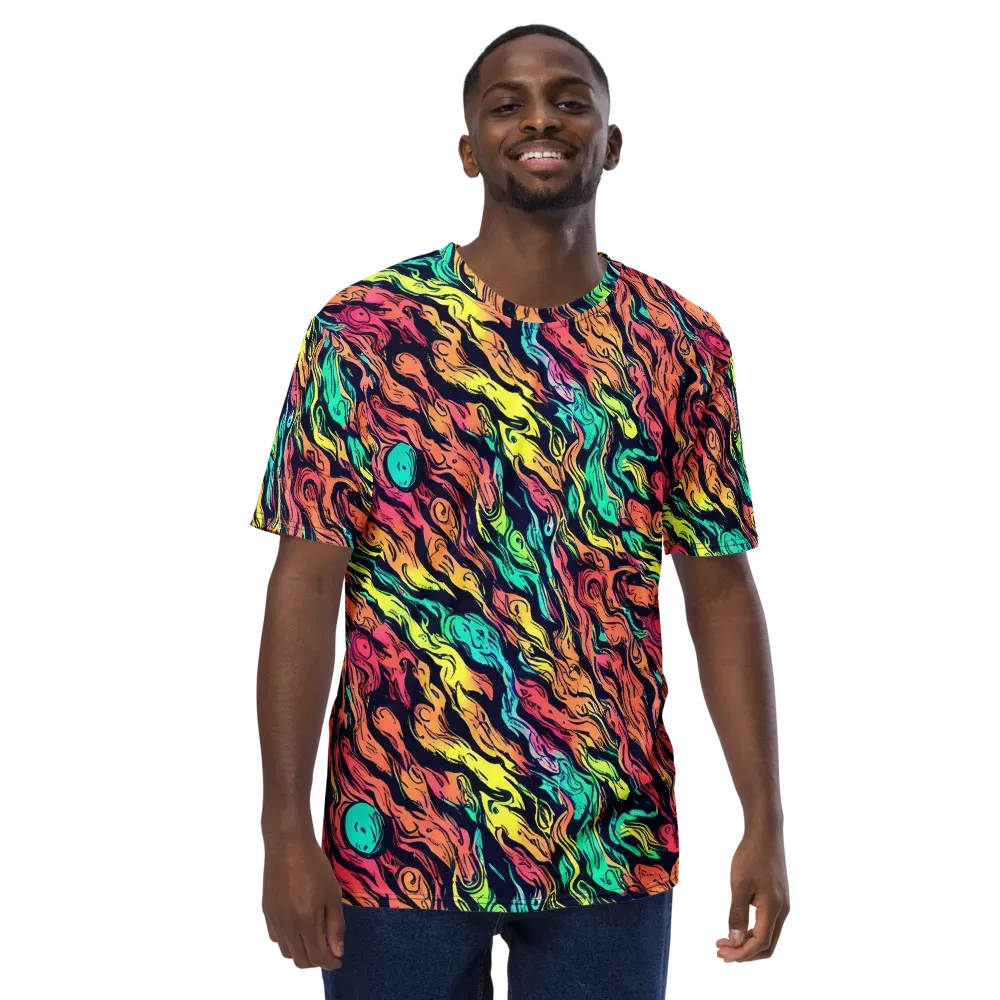 Neon Morphosis on Men's Crew Neck T-Shirt — Front