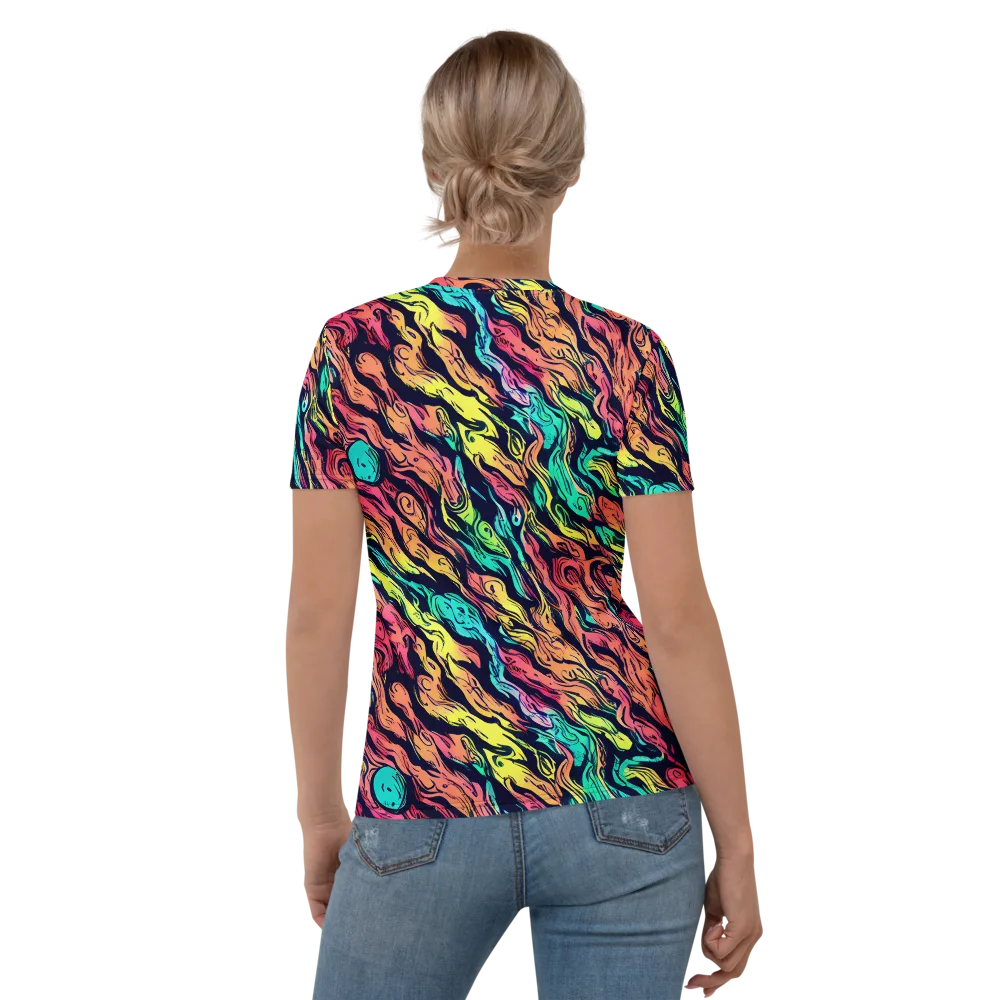 Neon Morphosis on Women's Crew Neck T-Shirt — Back