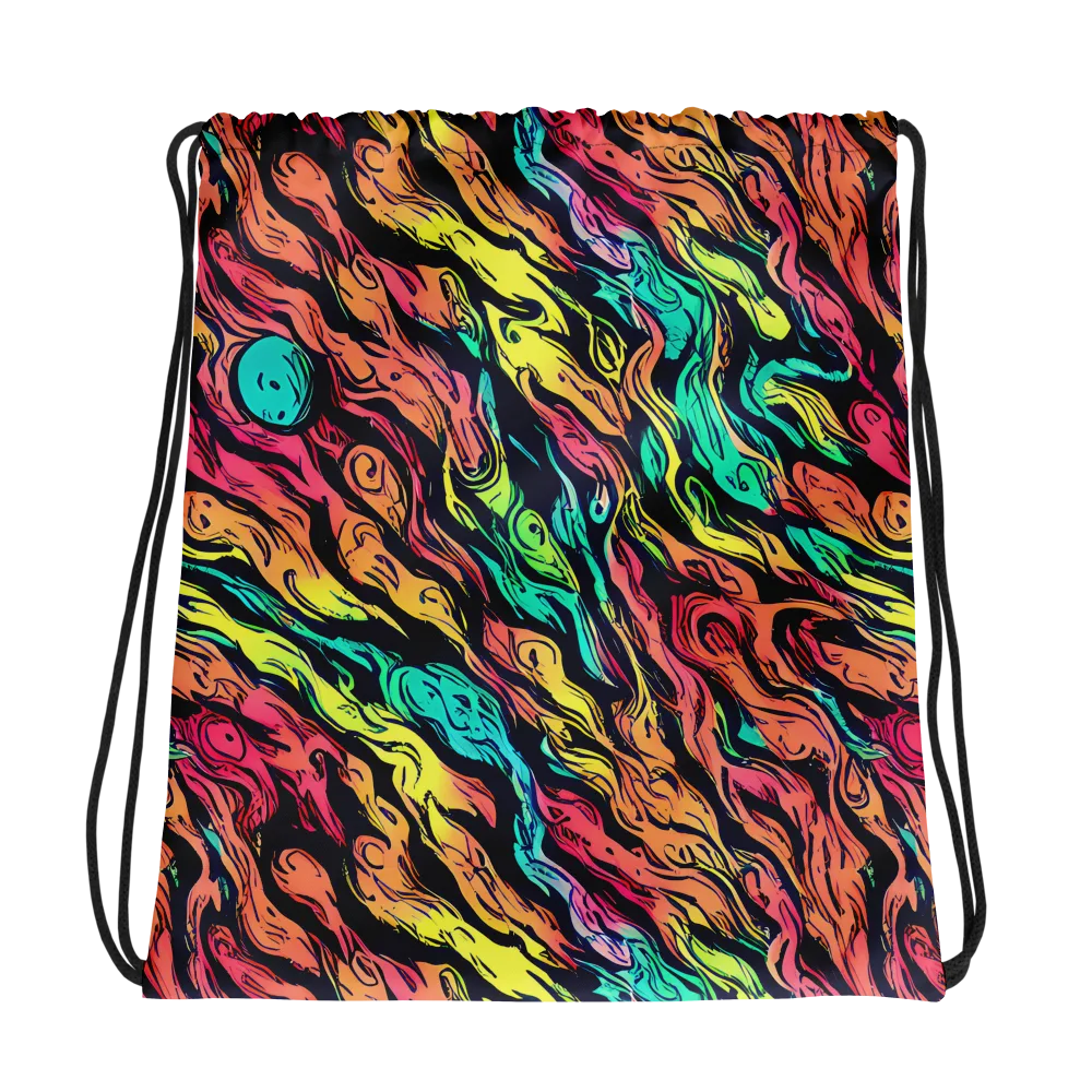 Neon Morphosis on Drawstring Bag — Photo