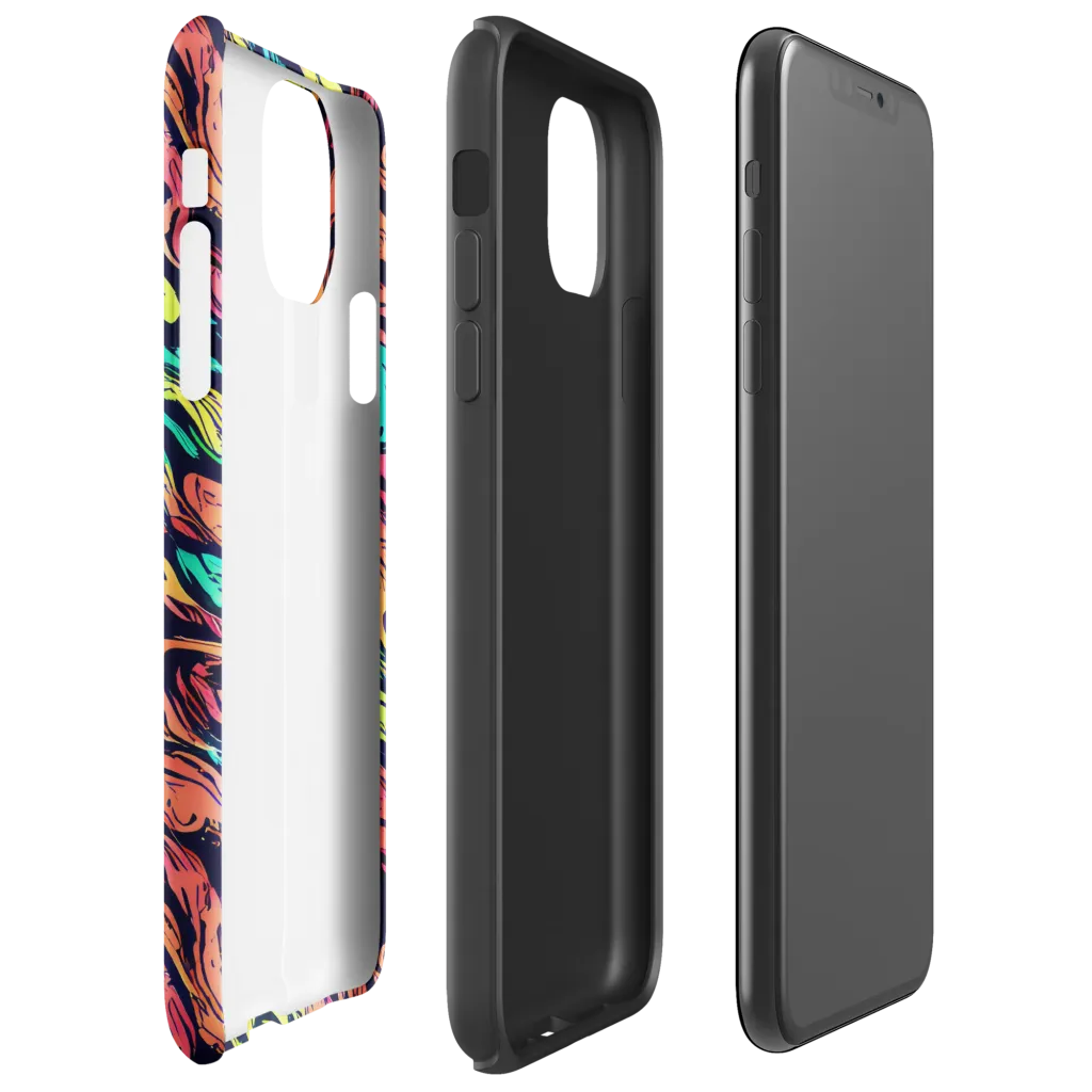 Neon Morphosis on Tough Case for iPhone® — Right