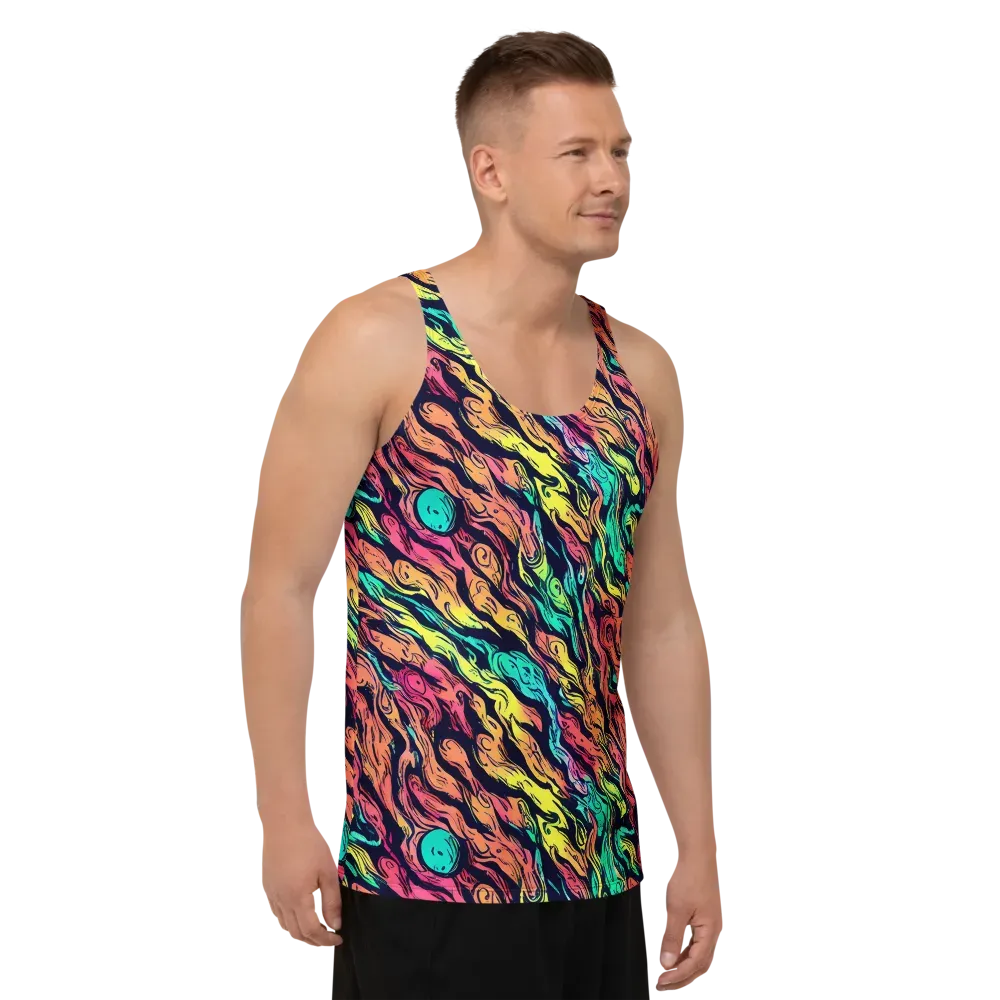 Neon Morphosis on Men's Tank Top — Right Front
