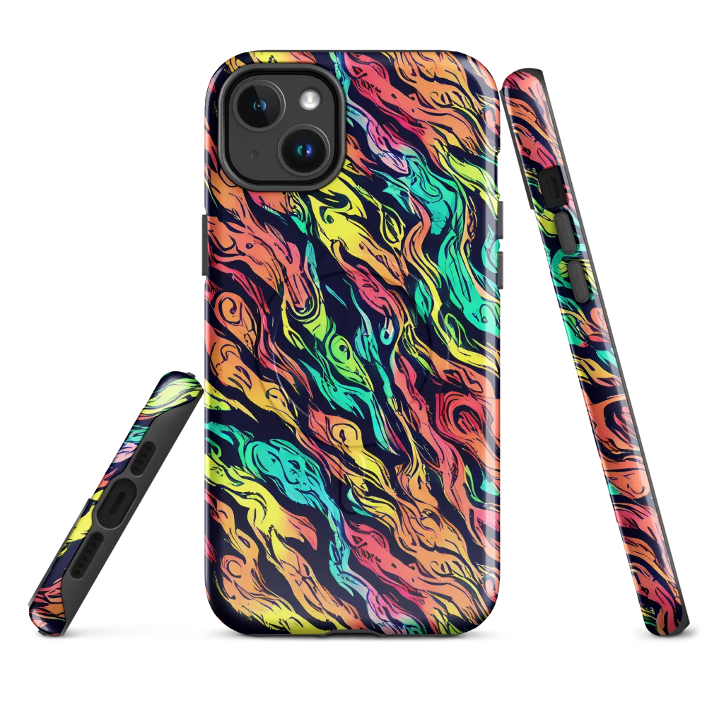 Neon Morphosis on MagSafe Tough Case for iPhone® — Front
