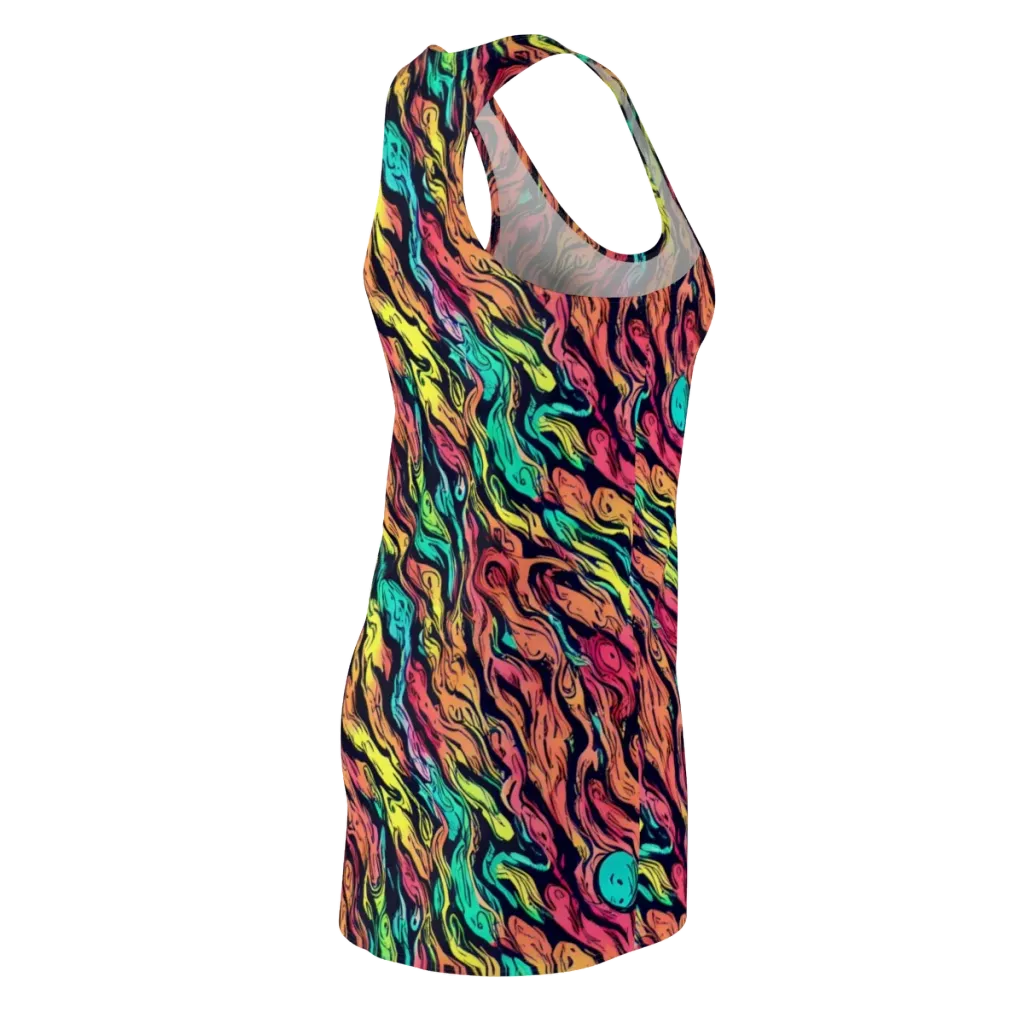 Neon Morphosis on Racerback Dress — Back Side