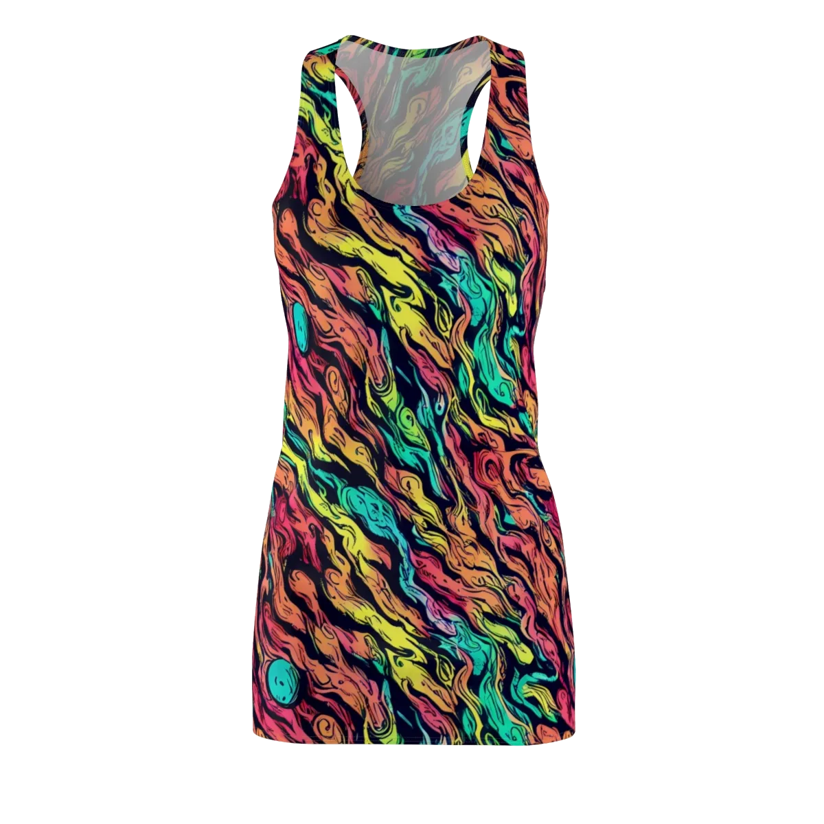Neon Morphosis on Racerback Dress — Front