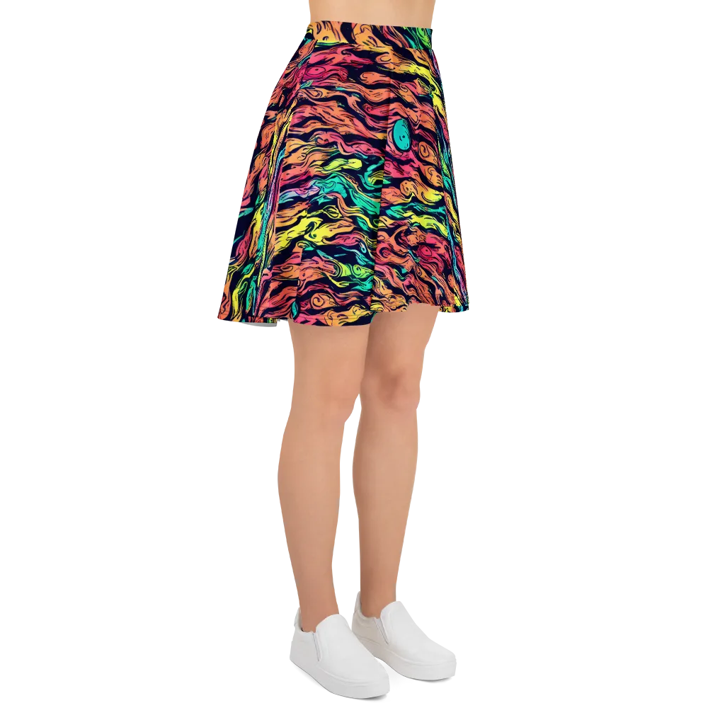 Neon Morphosis on Skater Skirt — Right