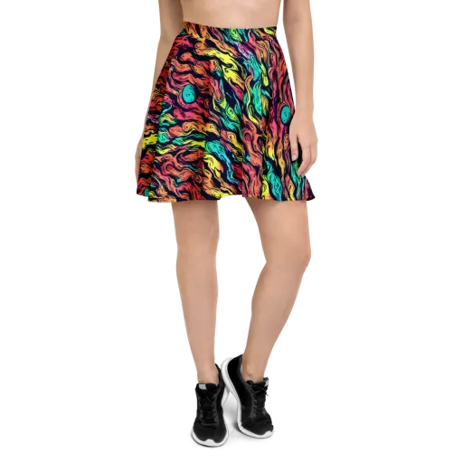 Neon Morphosis on a Skater Skirt