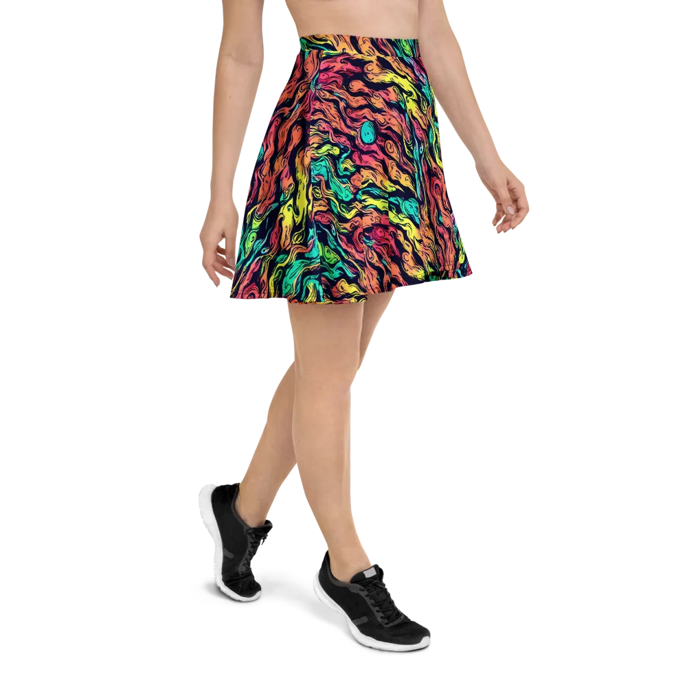 Neon Morphosis on Skater Skirt — Right