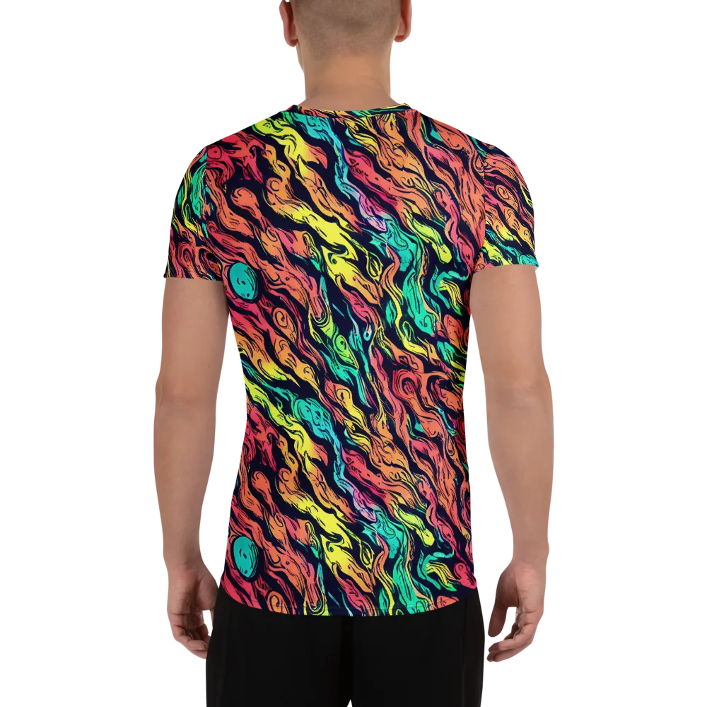 Neon Morphosis on Men's Athletic T-Shirt — Back