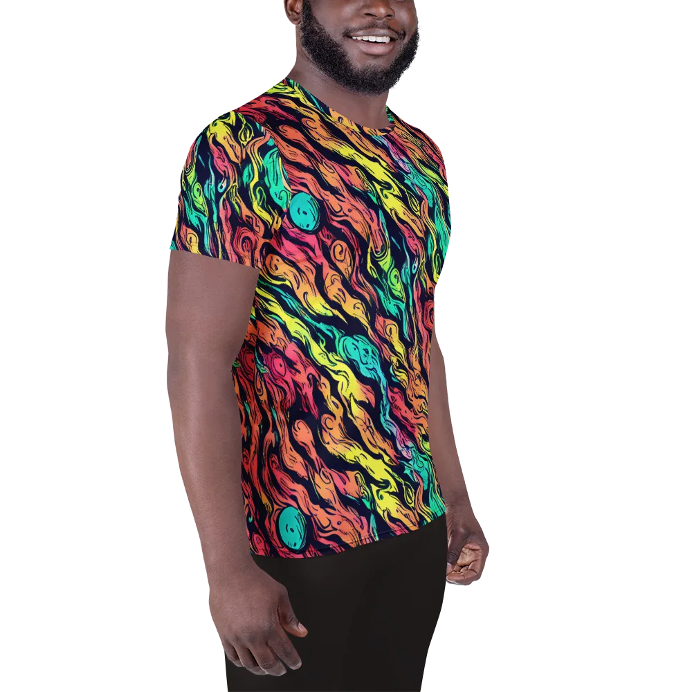 Neon Morphosis on Men's Athletic T-Shirt — Right