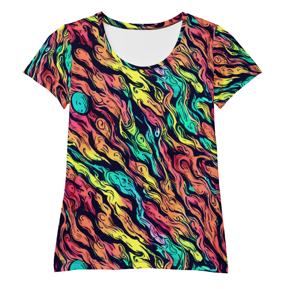 Neon Morphosis on Women's Athletic T-Shirt — Front